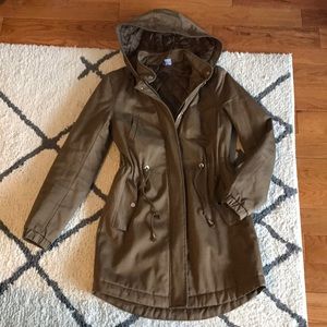 H&M Khaki Utility Jacket with Adjustable Waist